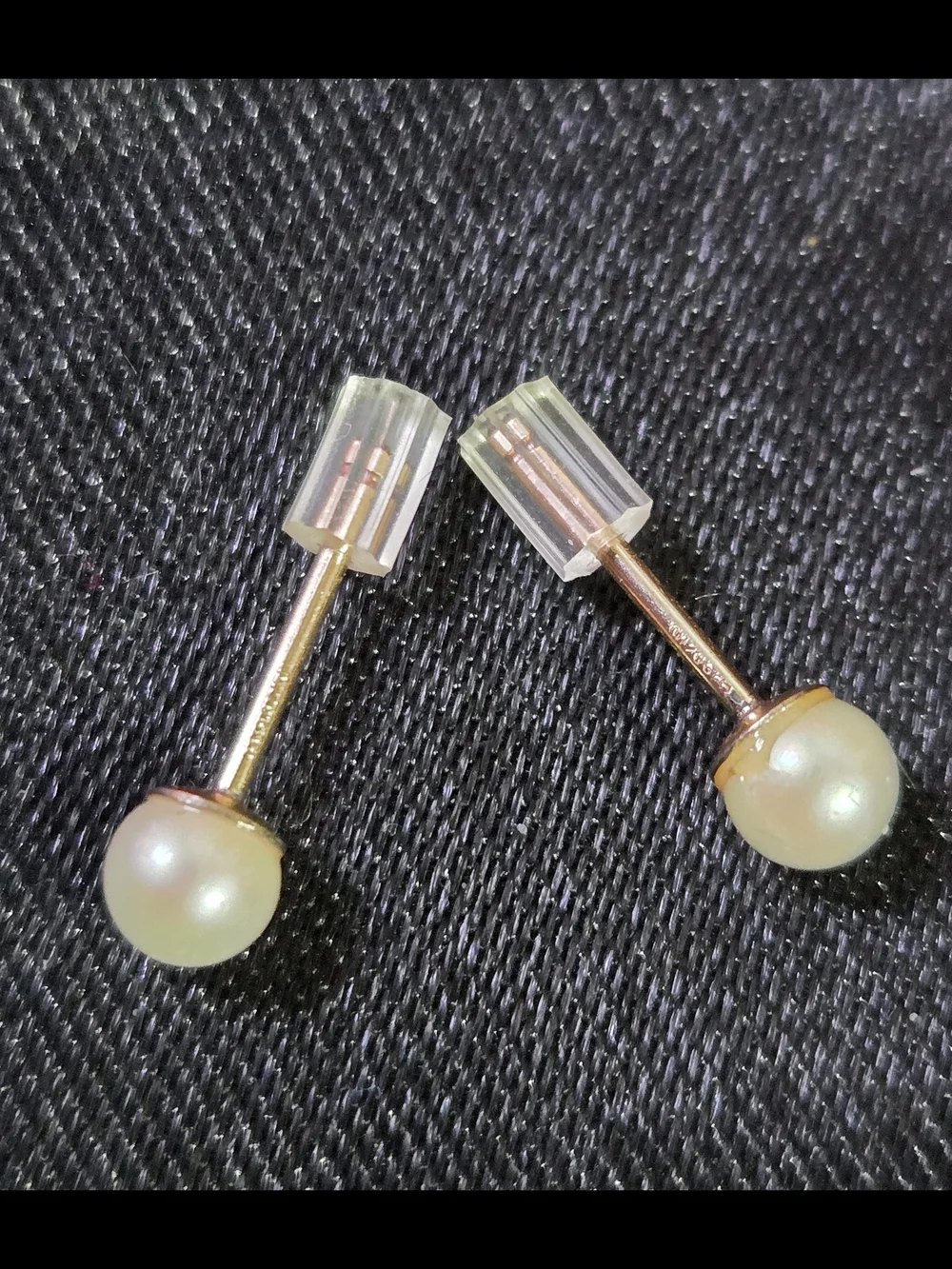 Pearl Earrings ✨️ NWT (Old Stock) ✨️Signed 1/20 14K✨️AAA Akoya✨️Size: 4mm - Picture 3 of 6